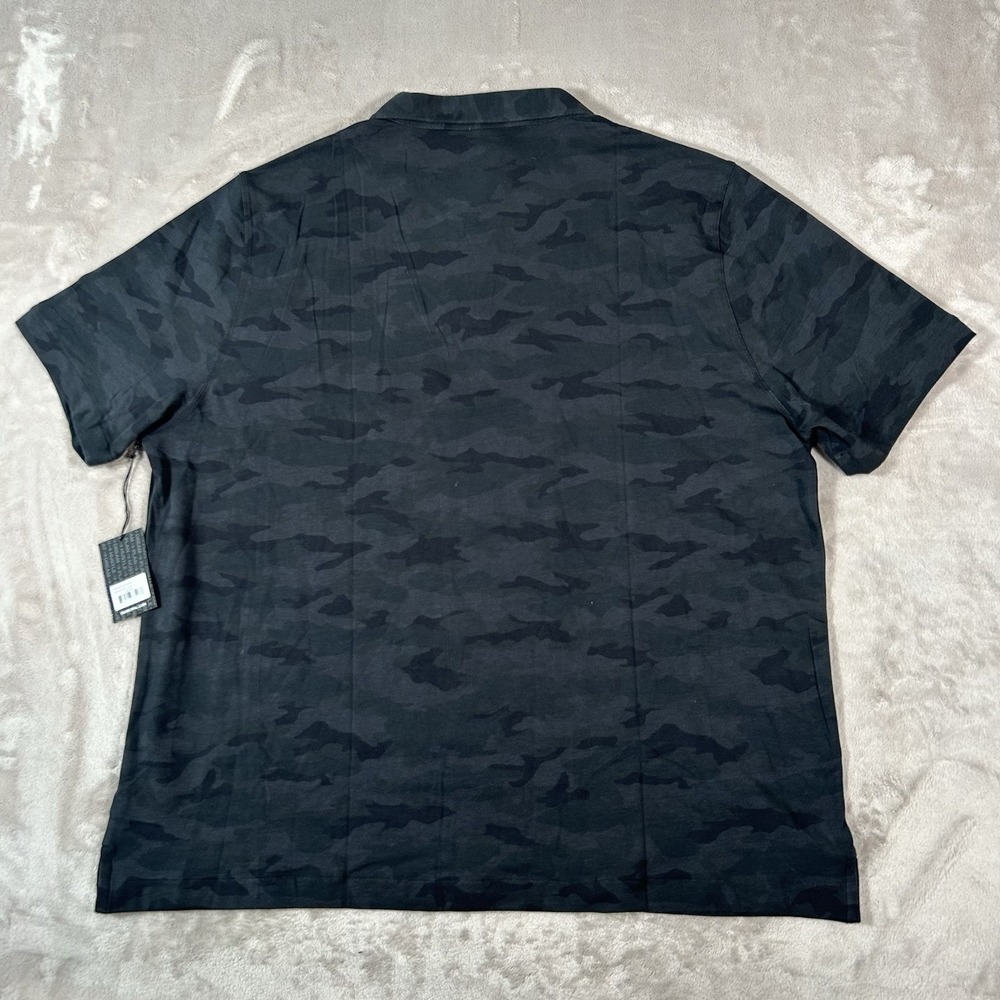 Municipal Sportcross Tech Performance Polo Shirt Mens 3XL Camo Golf Black New - Picture 9 of 11